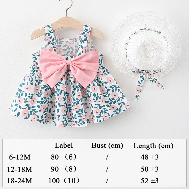 Cute Bow Flower Princess Dress