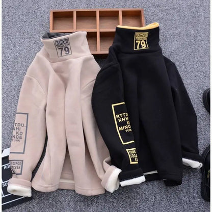 Casual Long Sleeve High Neck T-shirt