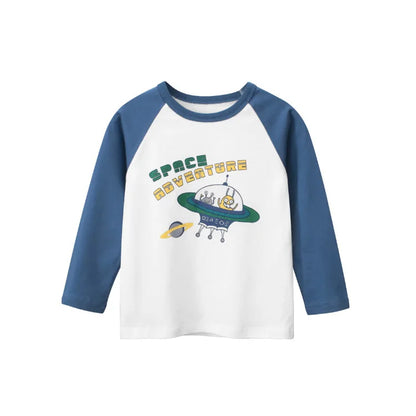 Letters Rugby Print Cotton Kids T-shirt