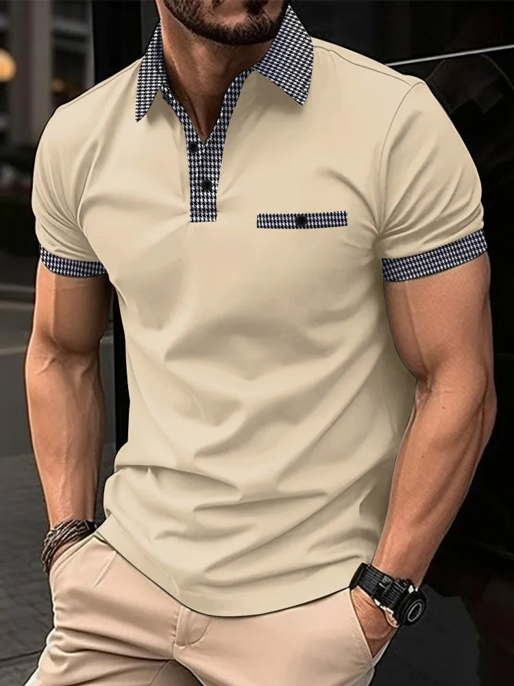 Men's Casual Short-Sleeved Polo Shirt