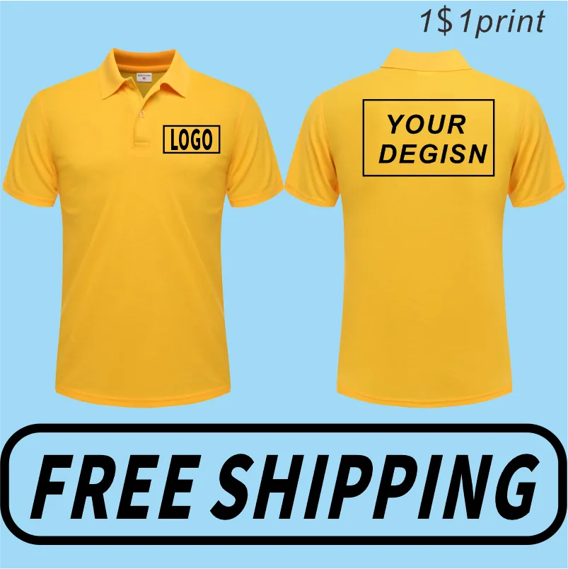 Custom Printed Embroidered Text Logo Versatile Breathable Shirt Unisex