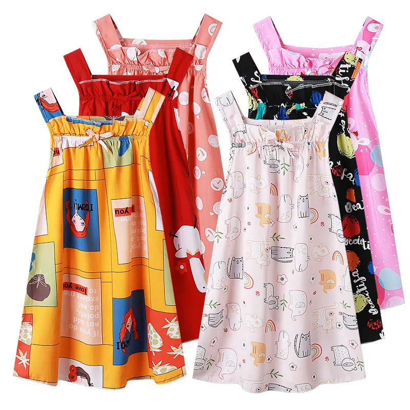 kids sleeveless dresses