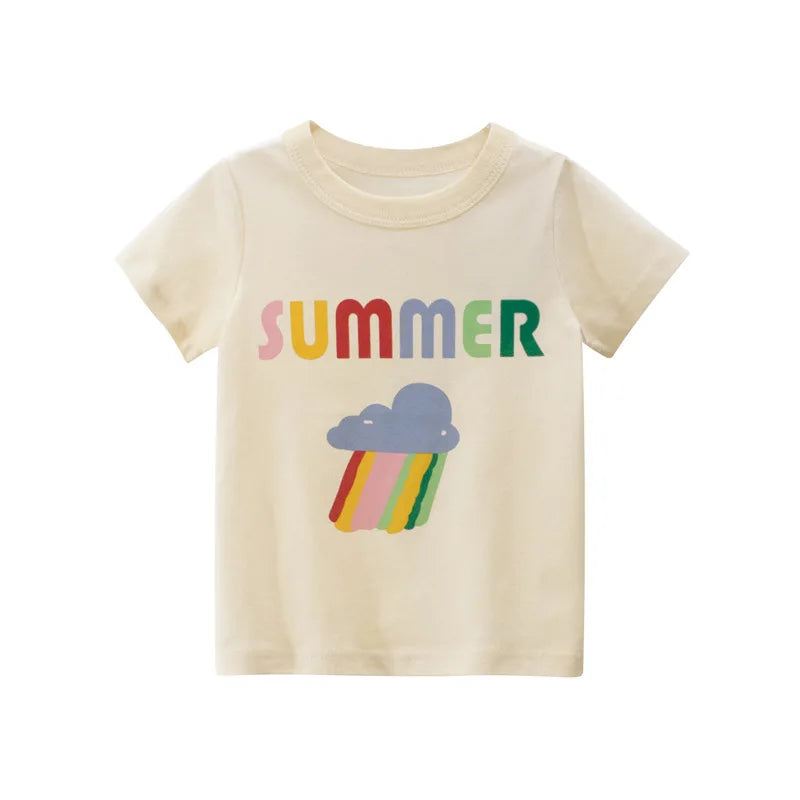 2-8T Toddler, Kid Baby Boys, and Girls Cotton Short Sleeve  T-Shirt