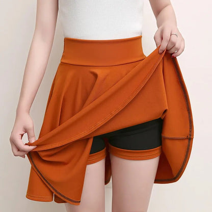 Flared Skirts Women's Basic Shorts Skirt