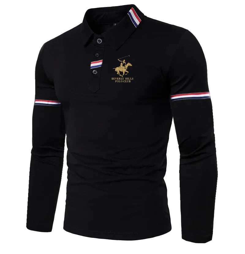 Men's Long Sleeve POLO Shirt