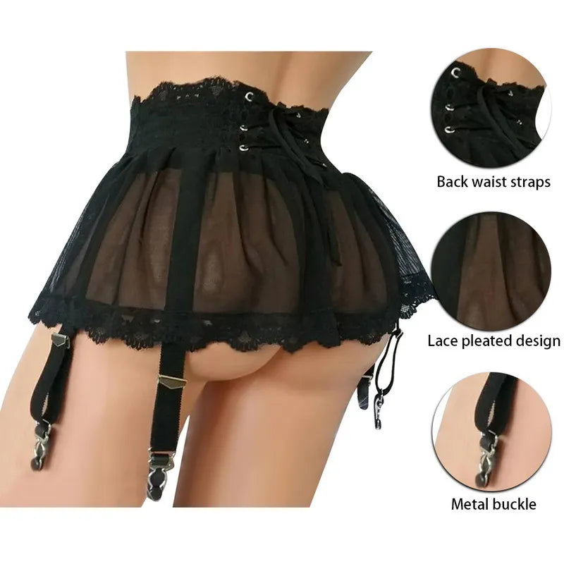 Plus Size Lace Garter Suspenders