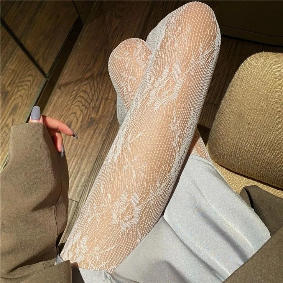 Lace Mesh Stockings Bottomed Pantyhose