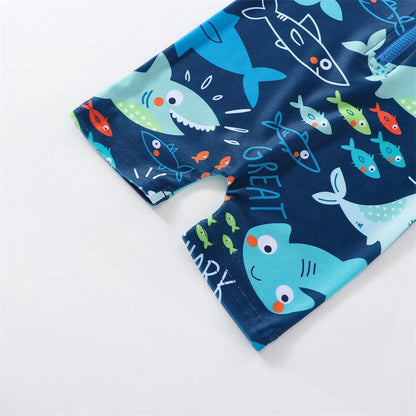 Casual Shark Printed Swimwear