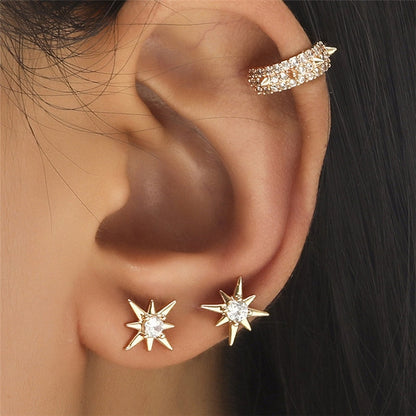 NO Piercing Crystal Rhinestone Earrings