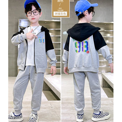 Letter Hoodies Coats + Pants 2Pcs Tracksuit