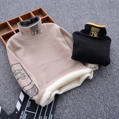 Casual Long Sleeve High Neck T-shirt