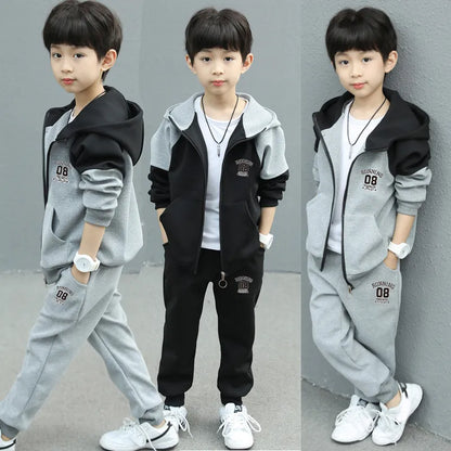 Letter Hoodies Coats + Pants 2Pcs Tracksuit