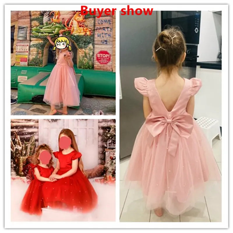 Toddler Backless Tulle Dress