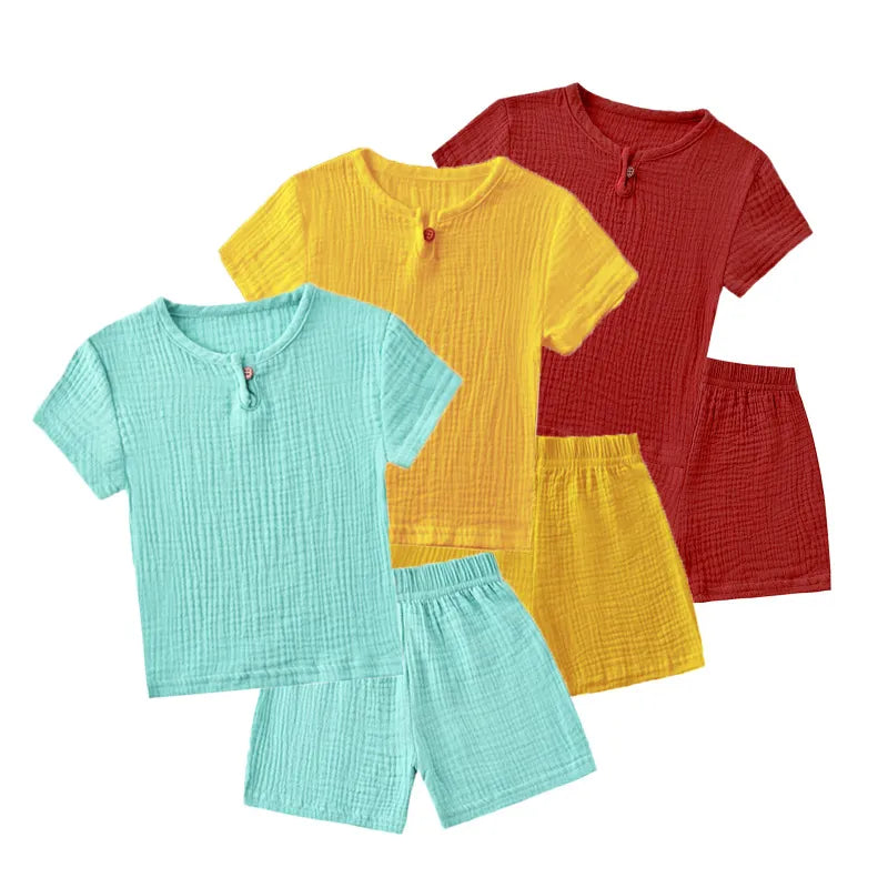 Sets T-shirts+Shorts 2 Piece for Kids 1-6Years Clothing