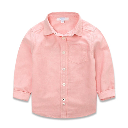 Long Sleeve Baby Solid Color Shirt